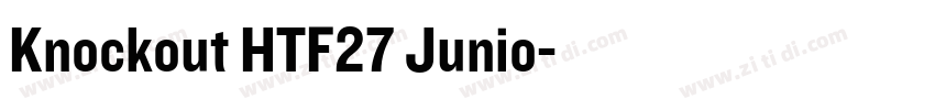 Knockout HTF27 Junio字体转换